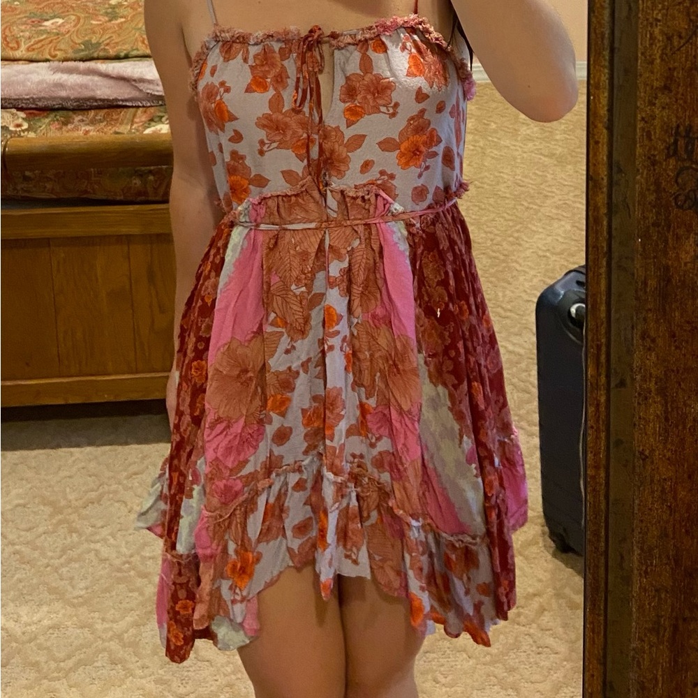 Free People Summer Storm Slip Dress in Pink (Size XS)